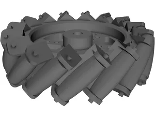 Mecanum Wheel 3D Model preview