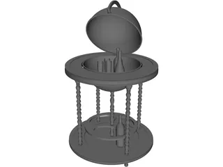 Bar Globe 3D Model preview