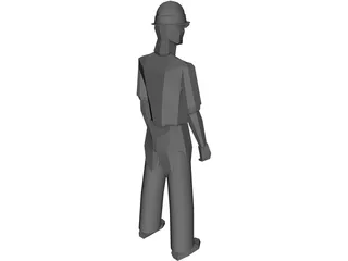 Worker 3D Model preview