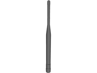 Antenna 800 MHz Whip 3D Model preview