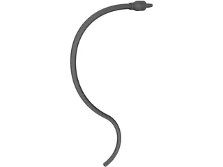 Audio Quarter Inch Jack 3D Model preview