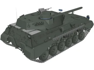 Tanque Argentino Mediano (TAM) 3D Model preview