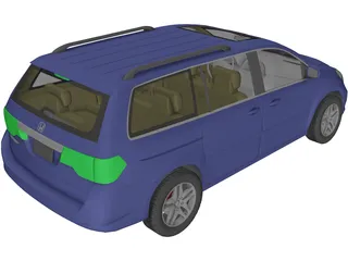 Honda Odyssey (2009) 3D Model preview