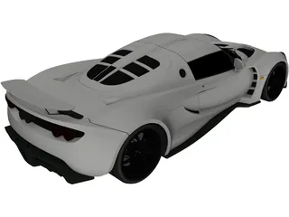 Lotus Hennessey Venom GT (2010) 3D Model preview