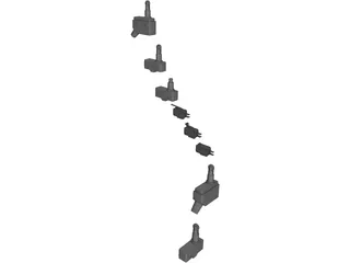 Microswitch Collection 3D Model preview