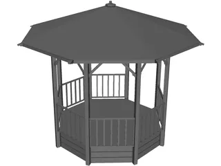 Pergola 3D Model preview