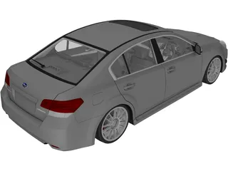 Subaru Legacy (2010) 3D Model preview