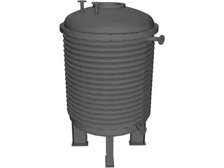 Mixing Boiler 3D Model preview