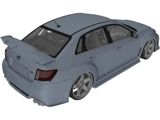 Subaru Impreza WRX STI (2011) 3D Model preview