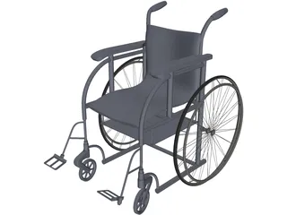 Wheelchair 3D Model preview