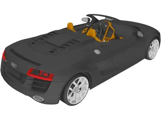 Audi R8 Spyder 3D Model preview