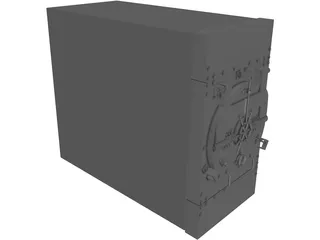 Secure Vault with Laser Security 3D Model preview