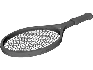 Tennis Racket 3D Model preview