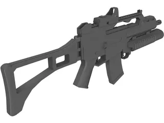 H&K G36 3D Model preview