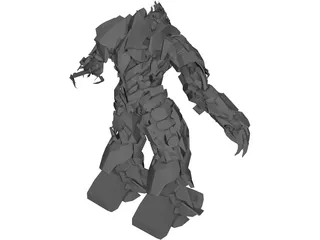 Transformers Decepticon Megatron 3D Model preview