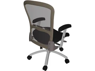 Executive Office Chair Electra 3D Model preview