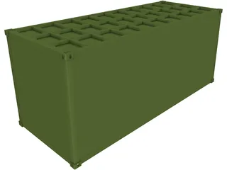 Container 20ft 3D Model preview