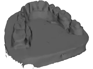 Teeth Stamp 3D Model preview