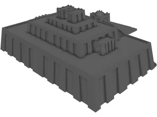 Ziggurat of Ur 3D Model preview