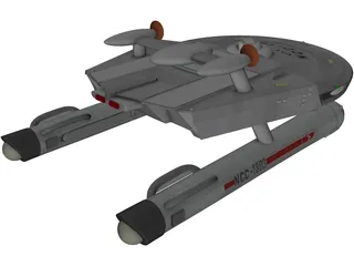 USS Miranda 3D Model preview