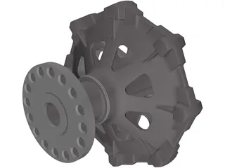 Traction Sheave 3D Model preview