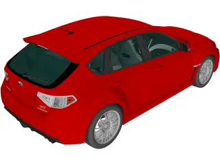 Subaru Impreza WRX STi (2008) 3D Model preview