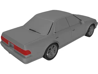 Toyota Mark II (X81) 3D Model preview