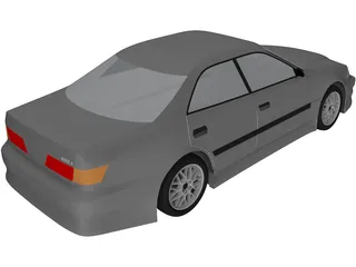 Toyota Mark II (X100) 3D Model preview