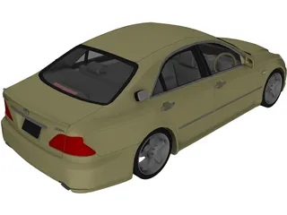 Toyota Crown S180 3D Model preview