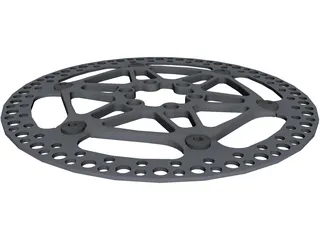 Floating Rotor Disc Brake 3D Model preview