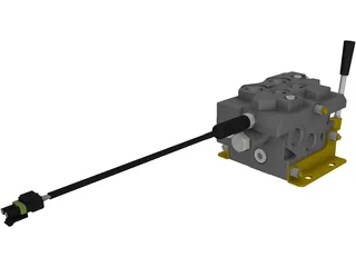 Spool Valve 12 Volt 3D Model preview