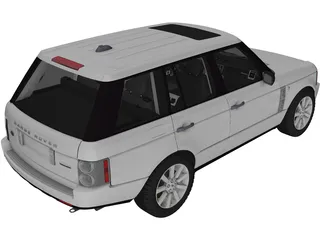 Range Rover Supercharged (2008) 3D Model preview