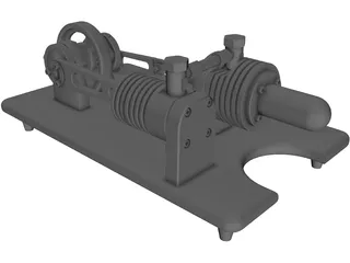 Stirling Engine 3D Model preview