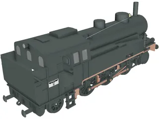 CC201 Locomotive 3D Model preview