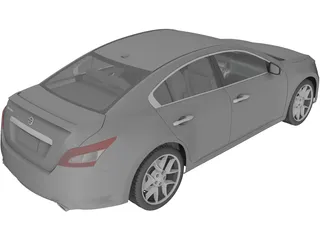 Nissan Maxima (2011) 3D Model preview