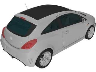 Opel/Vauxhall Corsa VXR (2009) 3D Model preview