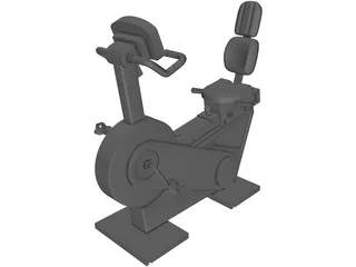 Exercise Cycle 3D Model preview