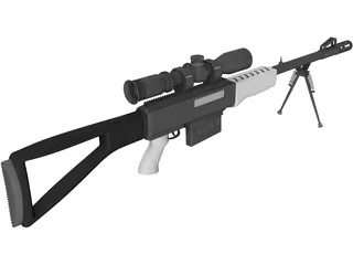 Rifle 3D Model preview