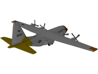 Lockheed C-130 Hercules 3D Model preview