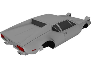 De Tomaso Pantera Body 3D Model preview