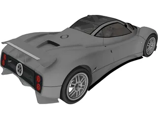 Pagani Zonda C12 3D Model preview