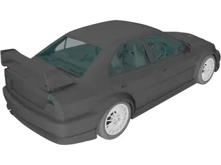 Mitsubishi Lancer Evolution VI GSR (1999) 3D Model preview