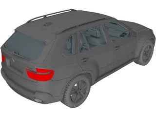 BMW X5 xDrive48i (2010) 3D Model preview