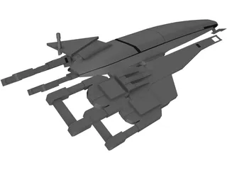 Mass Effect Normandy SSV SR1 3D Model preview