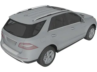 Mercedes-Benz ML 350 (2012) 3D Model preview