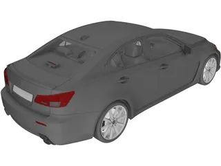 Lexus IS-F 3D Model preview