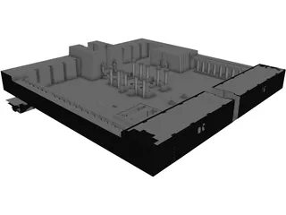 Temple of Karnak Rebuilt 3D Model preview