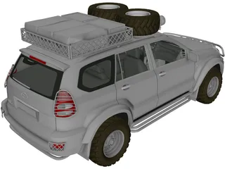 Toyota Land Cruiser 3D Model preview