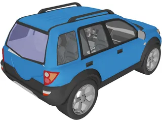 Toyota Rush 3D Model preview