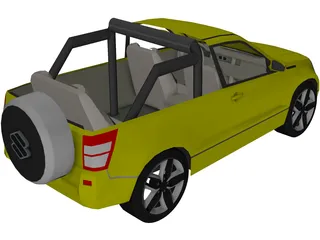 Suzuki Grand Vitara Convertible 3D Model preview